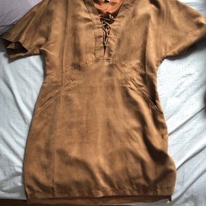 Forever21 Brown Suede Mini Dress